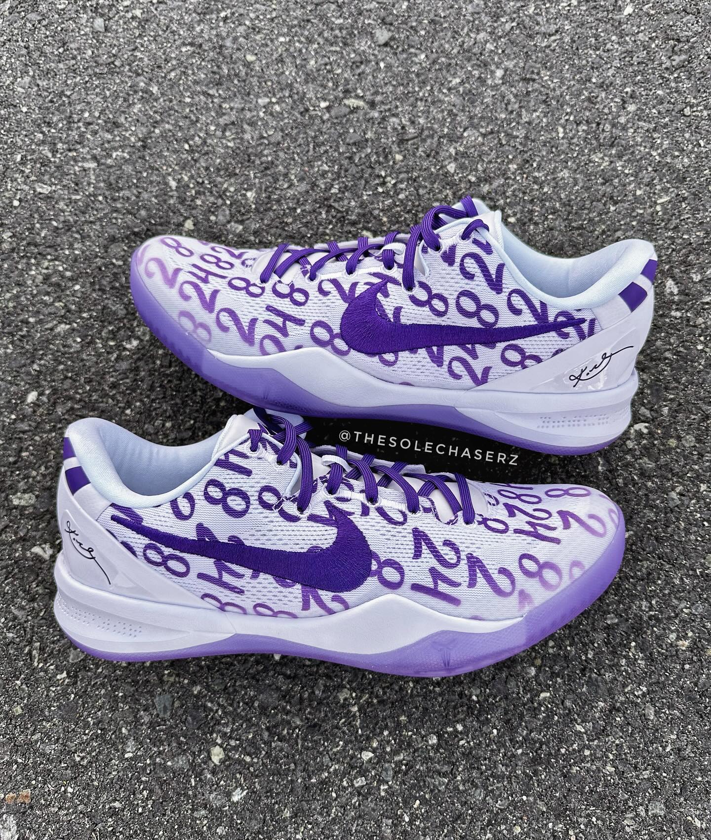 Nike,Kobe 8 Protro 白紫 Kobe 8 实物更新!更多细节曝光! Nike,Kobe 8 Protro 白紫 Kobe 8 实物更新!更多细节曝光!