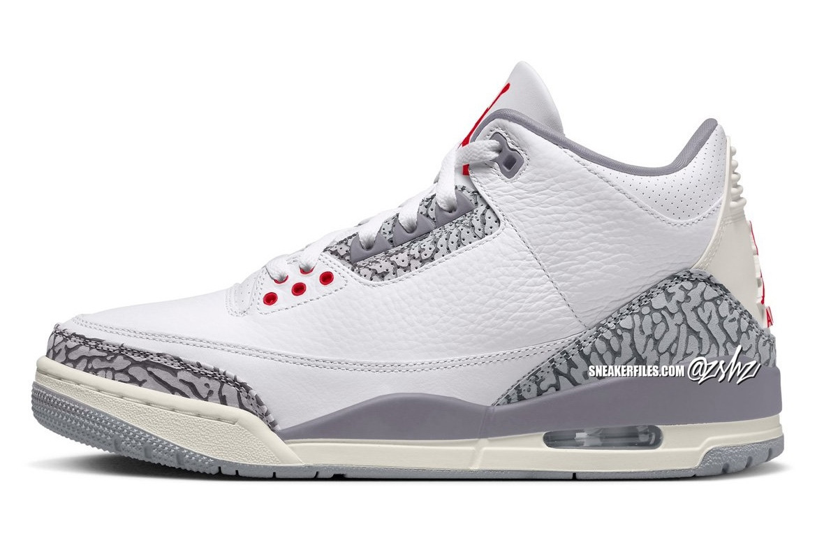 Air Jordan 3,AJ3,Cement Grey,C 撞脸「白水泥」!AJ3 新配色首次曝光! Air Jordan 3,AJ3,Cement Grey,C 撞脸「白水泥」!AJ3 新配色首次曝光!