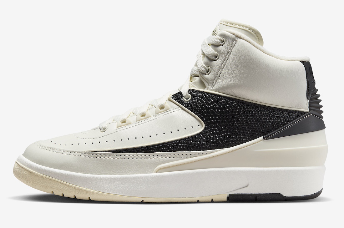 AJ2,Air Jordan 2 WMNS,Sail/Bla 「黑蛇纹」AJ 官图曝光!可惜的是... AJ2,Air Jordan 2 WMNS,Sail/Bla 「黑蛇纹」AJ 官图曝光!可惜的是...