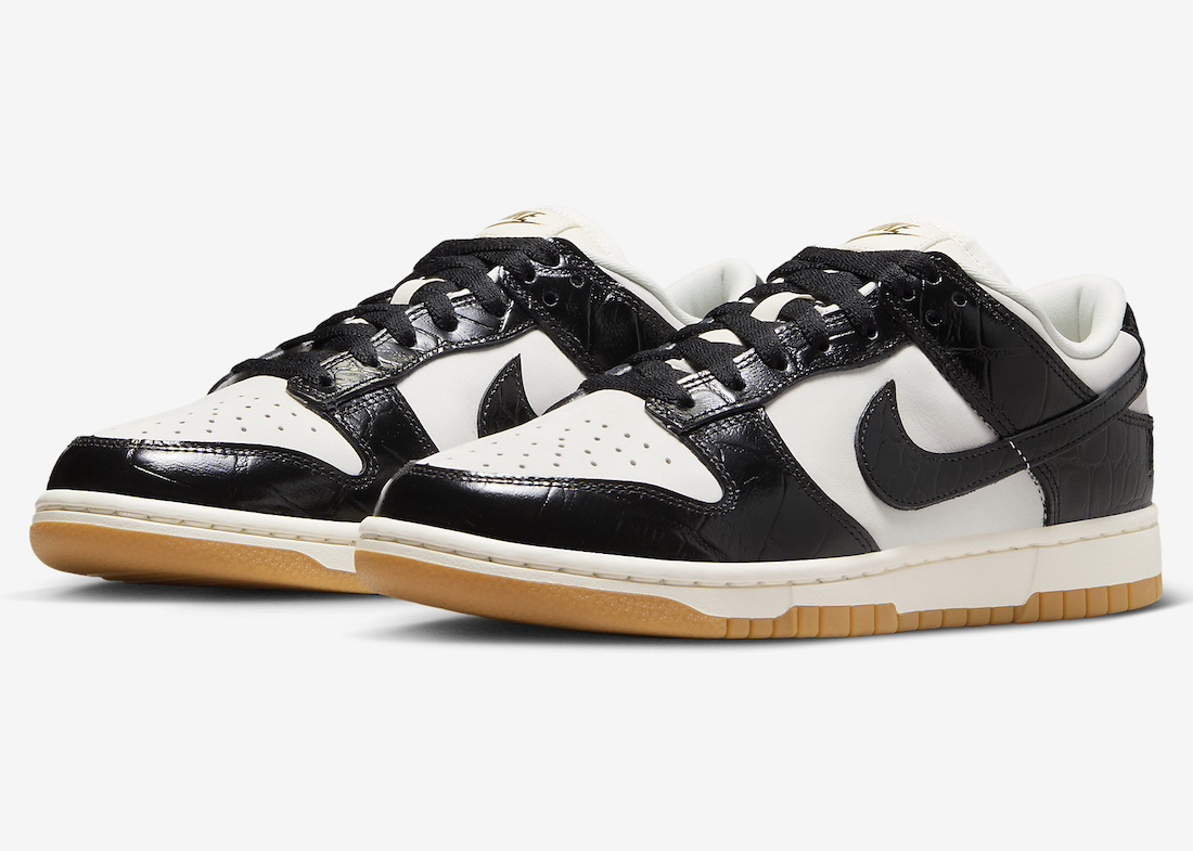 Nike,Dunk Low WMNS,Black Croc, 「鳄鱼熊猫」Dunk Low 即将登场!不怕撞鞋了! Nike,Dunk Low WMNS,Black Croc, 「鳄鱼熊猫」Dunk Low 即将登场!不怕撞鞋了!