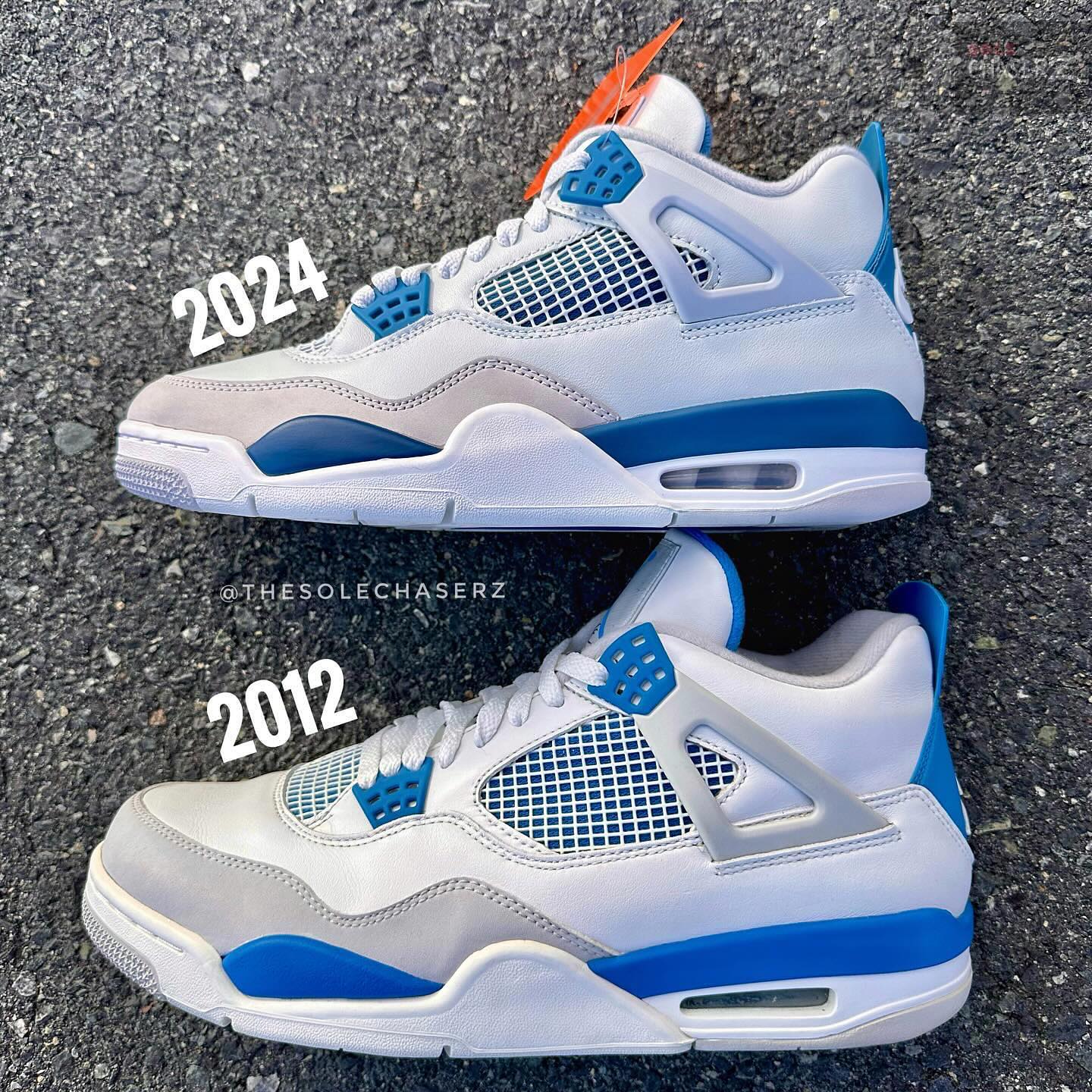FV5029-141,Air Jordan 4,AJ4 2012 vs 2024!看看「白蓝 AJ4」新旧对比! FV5029-141,Air Jordan 4,AJ4 2012 vs 2024!看看「白蓝 AJ4」新旧对比!
