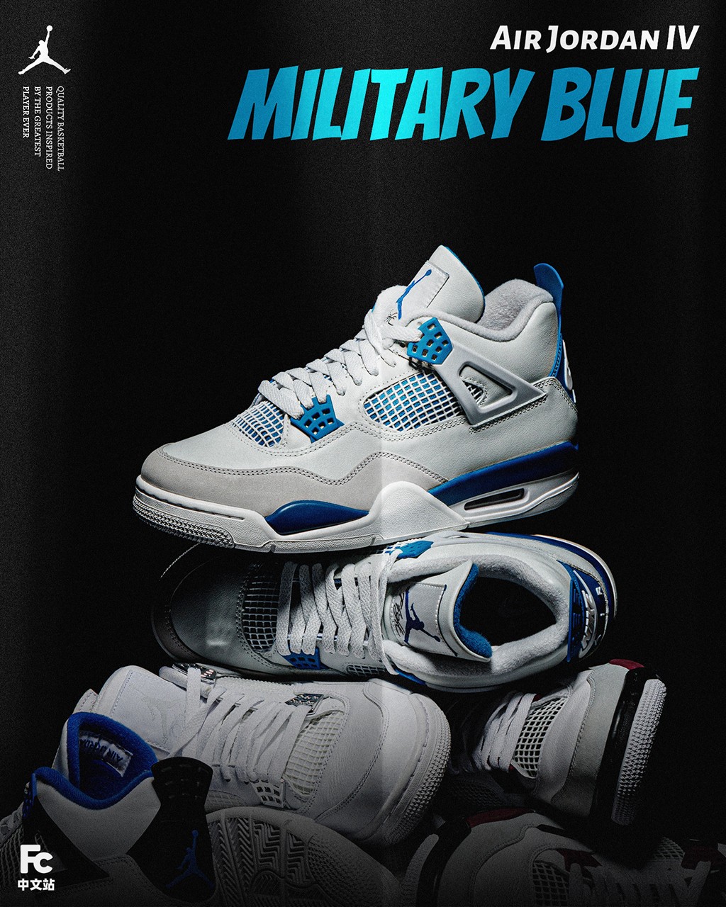 FV5029-141,Military Blue,Air J 白蓝 AJ4 都这个价了!上脚效果如何?抢先开箱! FV5029-141,Military Blue,Air J 白蓝 AJ4 都这个价了!上脚效果如何?抢先开箱!