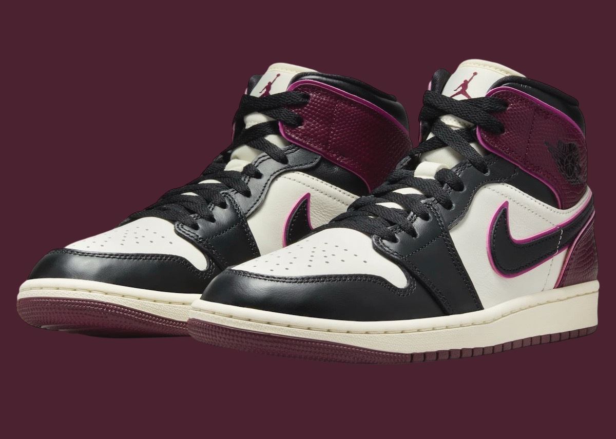 Air Jordan 1 Mid,Bordeaux,FQ78 优雅的「波尔多」AJ1 又来了!这细节瞅着真不一般… Air Jordan 1 Mid,Bordeaux,FQ78 优雅的「波尔多」AJ1 又来了!这细节瞅着真不一般…