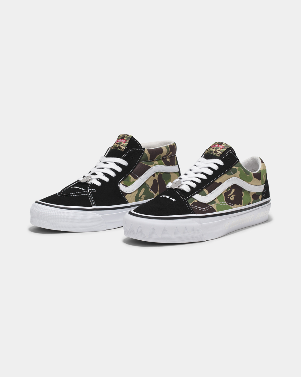 BAPE®,Vans 鲨鱼齿造型!BAPE® x Vans 新鞋有点帅! BAPE®,Vans 鲨鱼齿造型!BAPE® x Vans 新鞋有点帅!