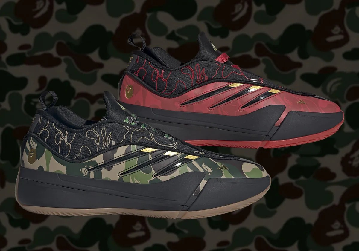 DAME 9,adidas,BAPE®,IH0786,JH6 隐藏配色揭晓!上次万元的「BAPE x 阿迪」日期确定! DAME 9,adidas,BAPE®,IH0786,JH6 隐藏配色揭晓!上次万元的「BAPE x 阿迪」日期确定!