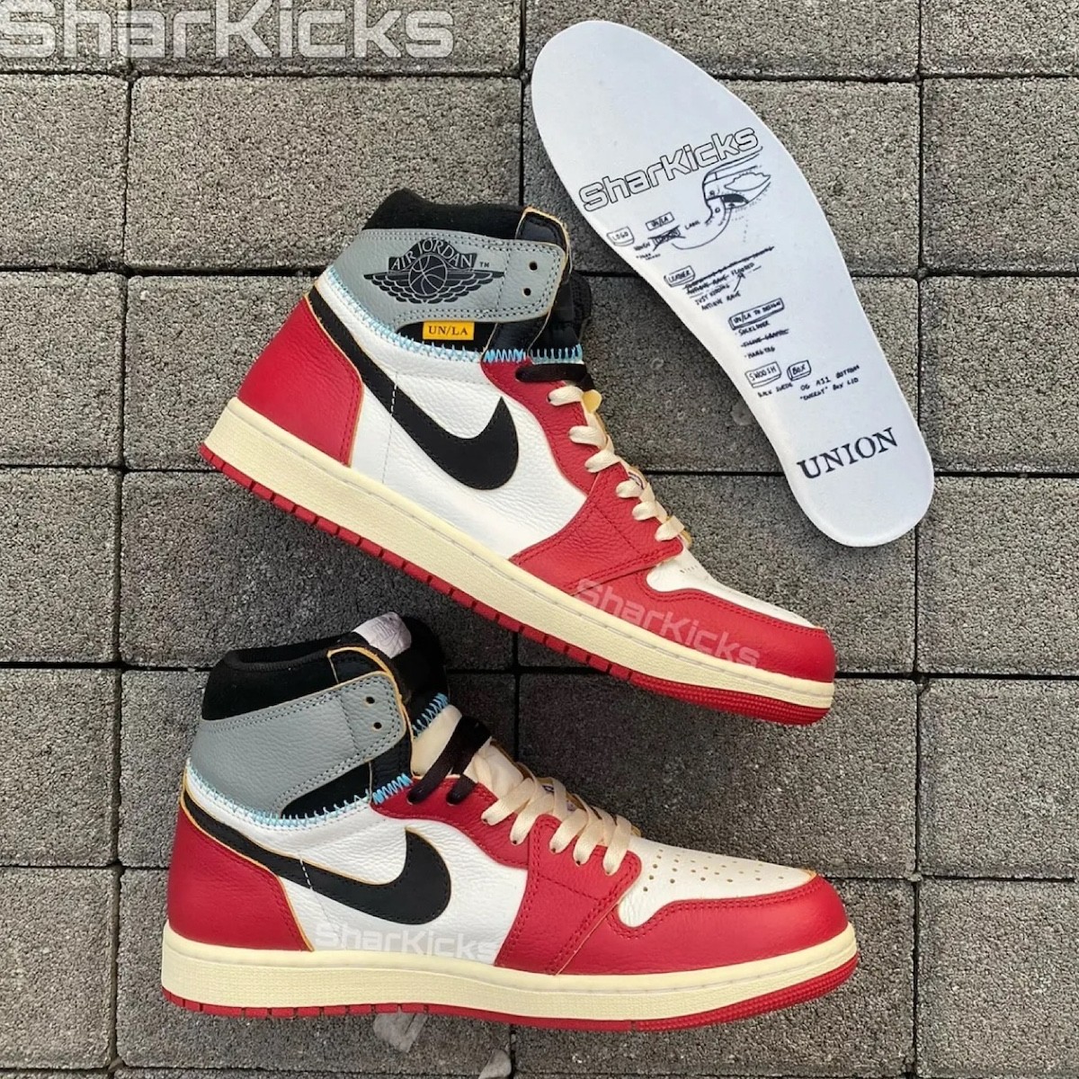 Union LA,AJ,Air Jordan 1,HV856 实物首次曝光!全新「Union x AJ」颜值满意吗? Union LA,AJ,Air Jordan 1,HV856 实物首次曝光!全新「Union x AJ」颜值满意吗?
