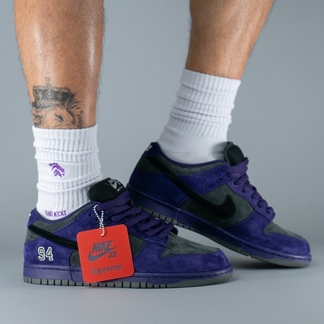 HQ8487-500,SB Dunk Low,Nike,Su 恶人紫帅啊!Supreme x Nike SB 上脚你给几分? HQ8487-500,SB Dunk Low,Nike,Su 恶人紫帅啊!Supreme x Nike SB 上脚你给几分?