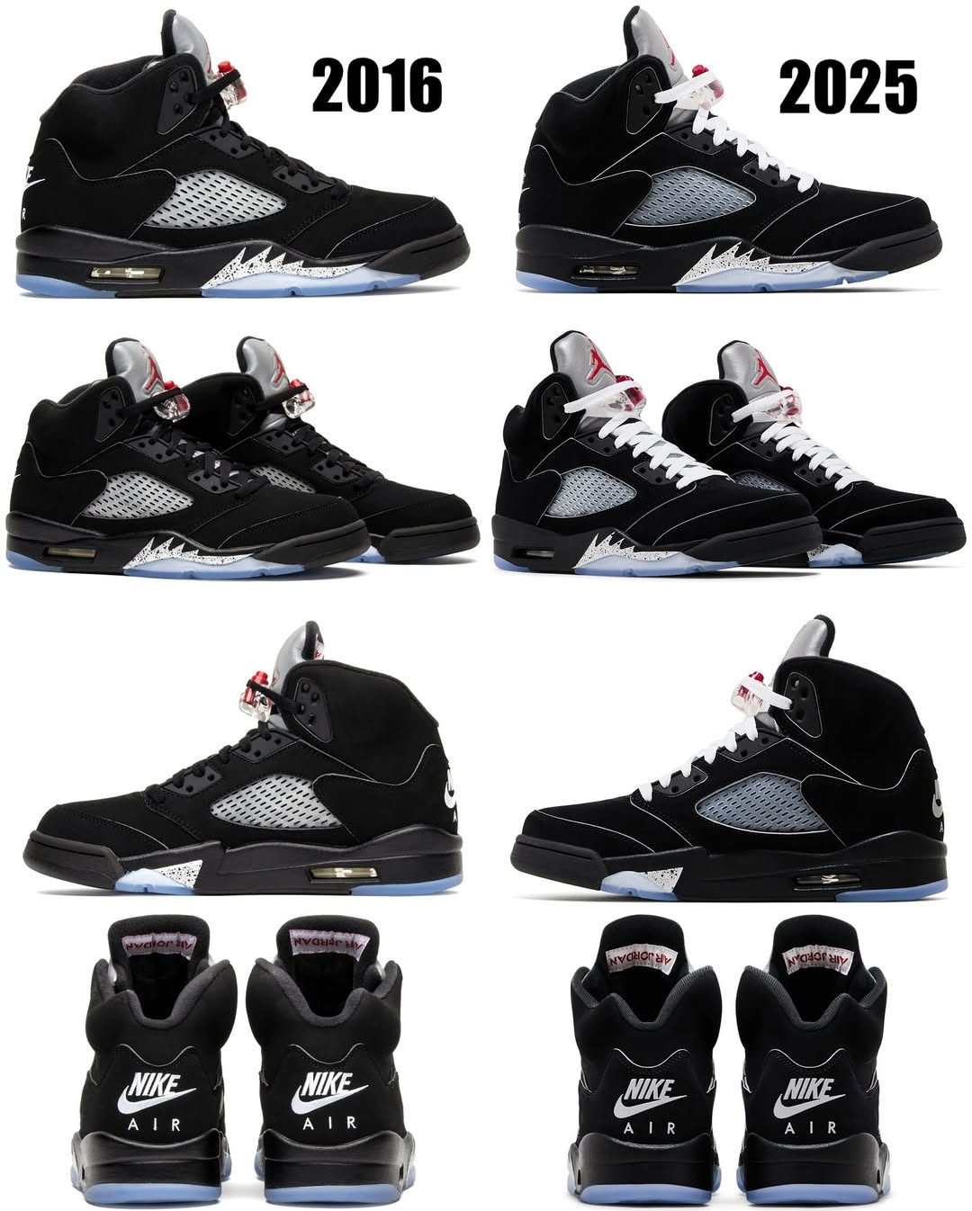 AJ,AJ5,Air Jordan 5,Black Meta 新旧「黑银 AJ5」对比!这些区别发现了吗? AJ,AJ5,Air Jordan 5,Black Meta 新旧「黑银 AJ5」对比!这些区别发现了吗?