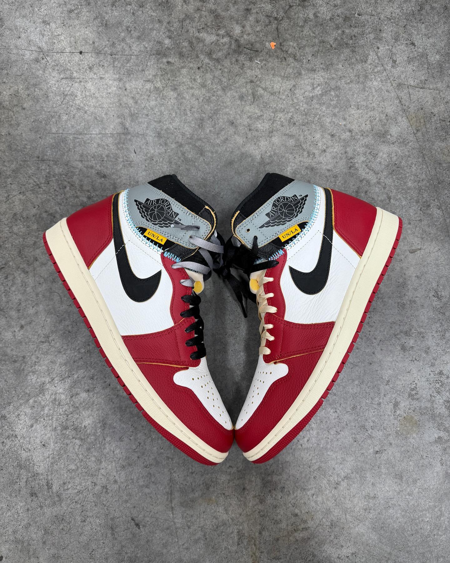Union LA,AJ1,Air Jordan 1,HV85 芝加哥 + 影子灰!今年 Union x AJ1 实物曝光! Union LA,AJ1,Air Jordan 1,HV85 芝加哥 + 影子灰!今年 Union x AJ1 实物曝光!