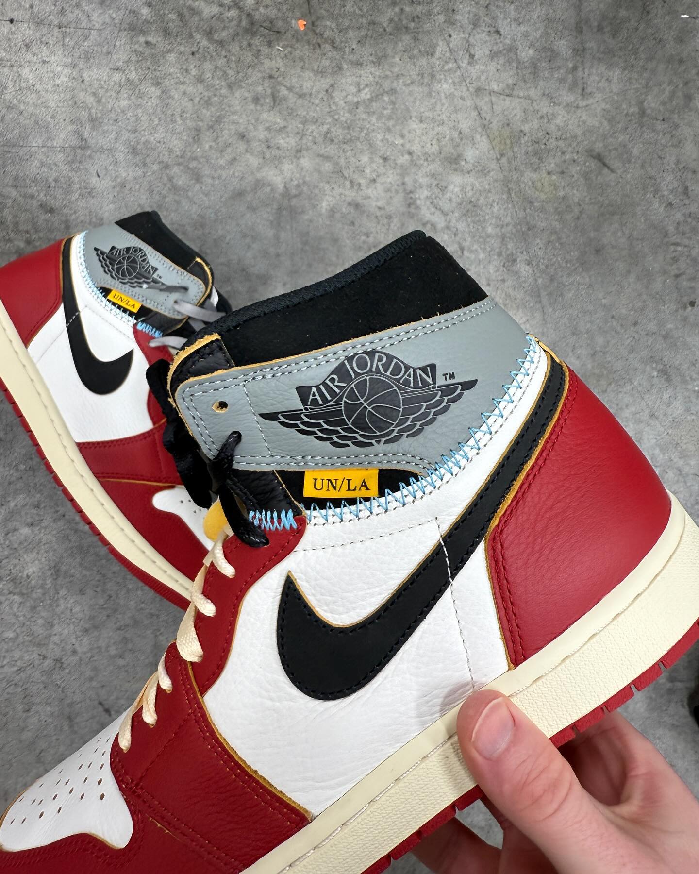 Union LA,AJ1,Air Jordan 1,HV85 芝加哥 + 影子灰!今年 Union x AJ1 实物曝光! Union LA,AJ1,Air Jordan 1,HV85 芝加哥 + 影子灰!今年 Union x AJ1 实物曝光!