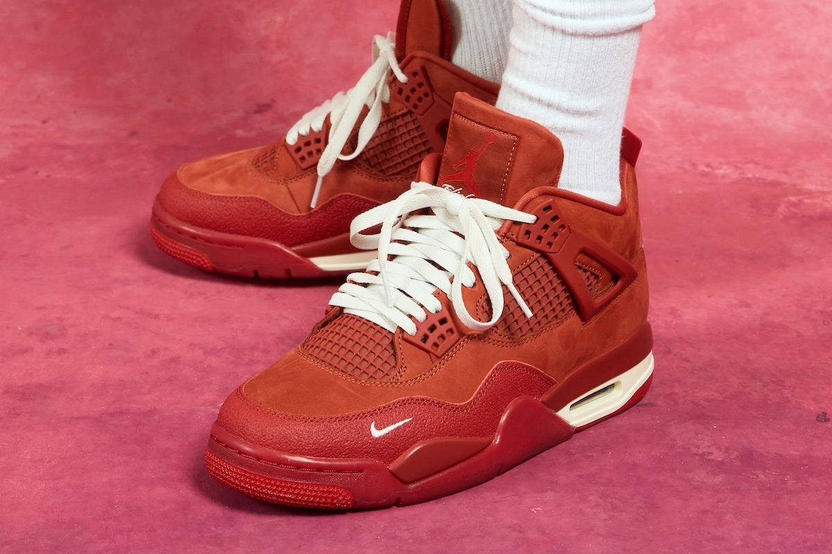 HF4340-800,AJ4,Air Jordan 4,Ni 太意外了!这款联名 AJ4 居然还有「白红」配色! HF4340-800,AJ4,Air Jordan 4,Ni 太意外了!这款联名 AJ4 居然还有「白红」配色!