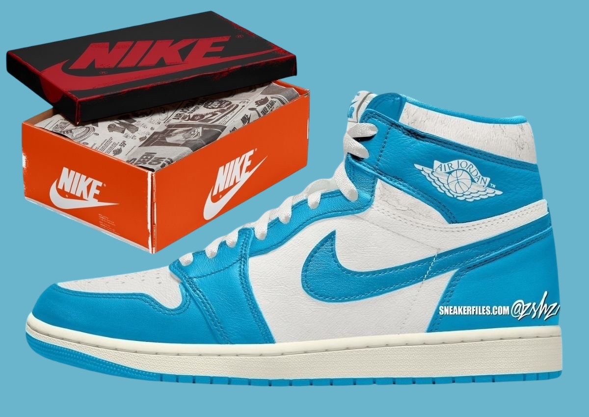 DZ5485-402,UNC,Reimagined,Air 「北卡蓝 AJ1」最新实物!细节都看清了! DZ5485-402,UNC,Reimagined,Air 「北卡蓝 AJ1」最新实物!细节都看清了!