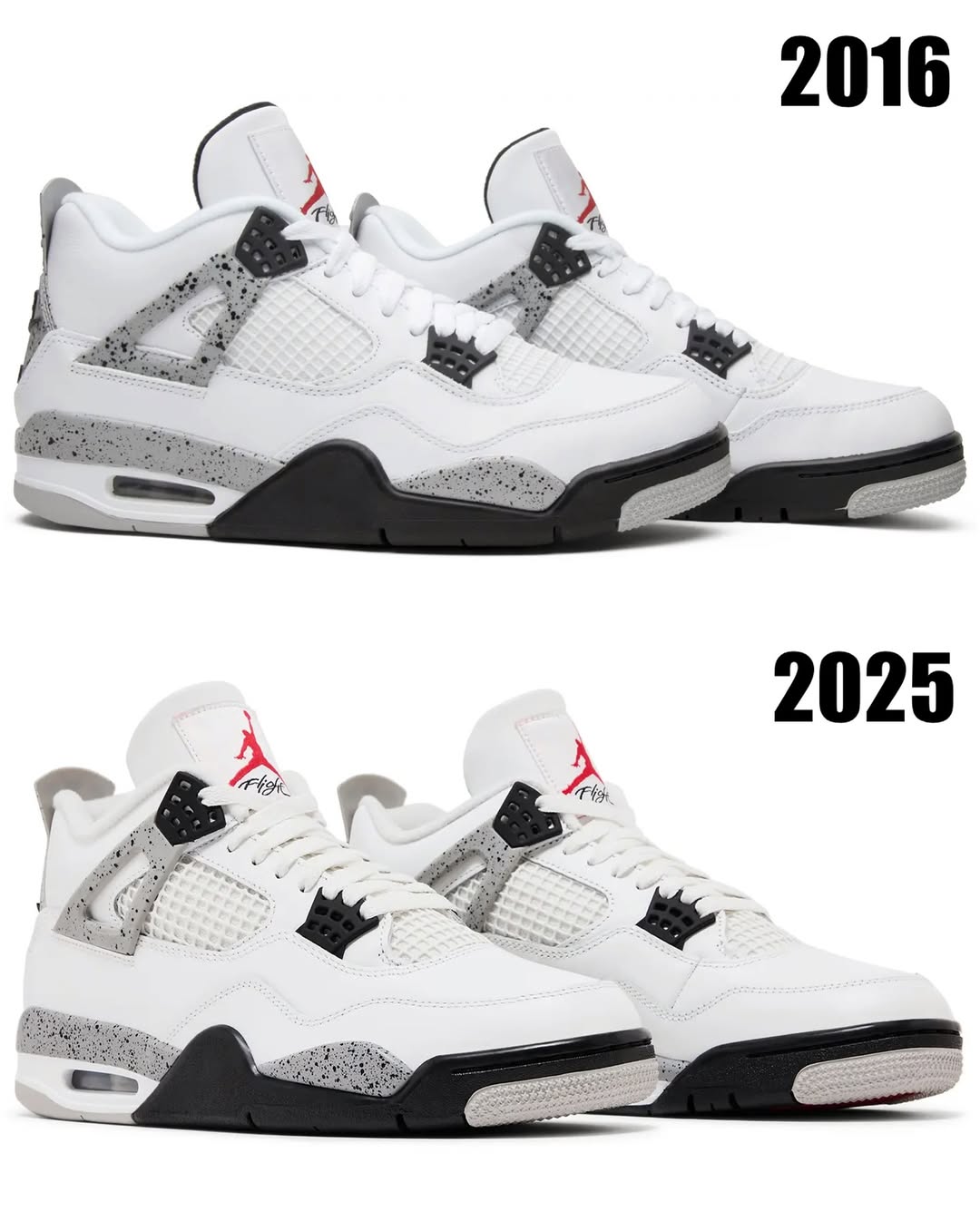FV5029-100,White Cement,白水泥,AJ 新旧「白水泥 AJ4」对比!这些区别发现了吗? FV5029-100,White Cement,白水泥,AJ 新旧「白水泥 AJ4」对比!这些区别发现了吗?