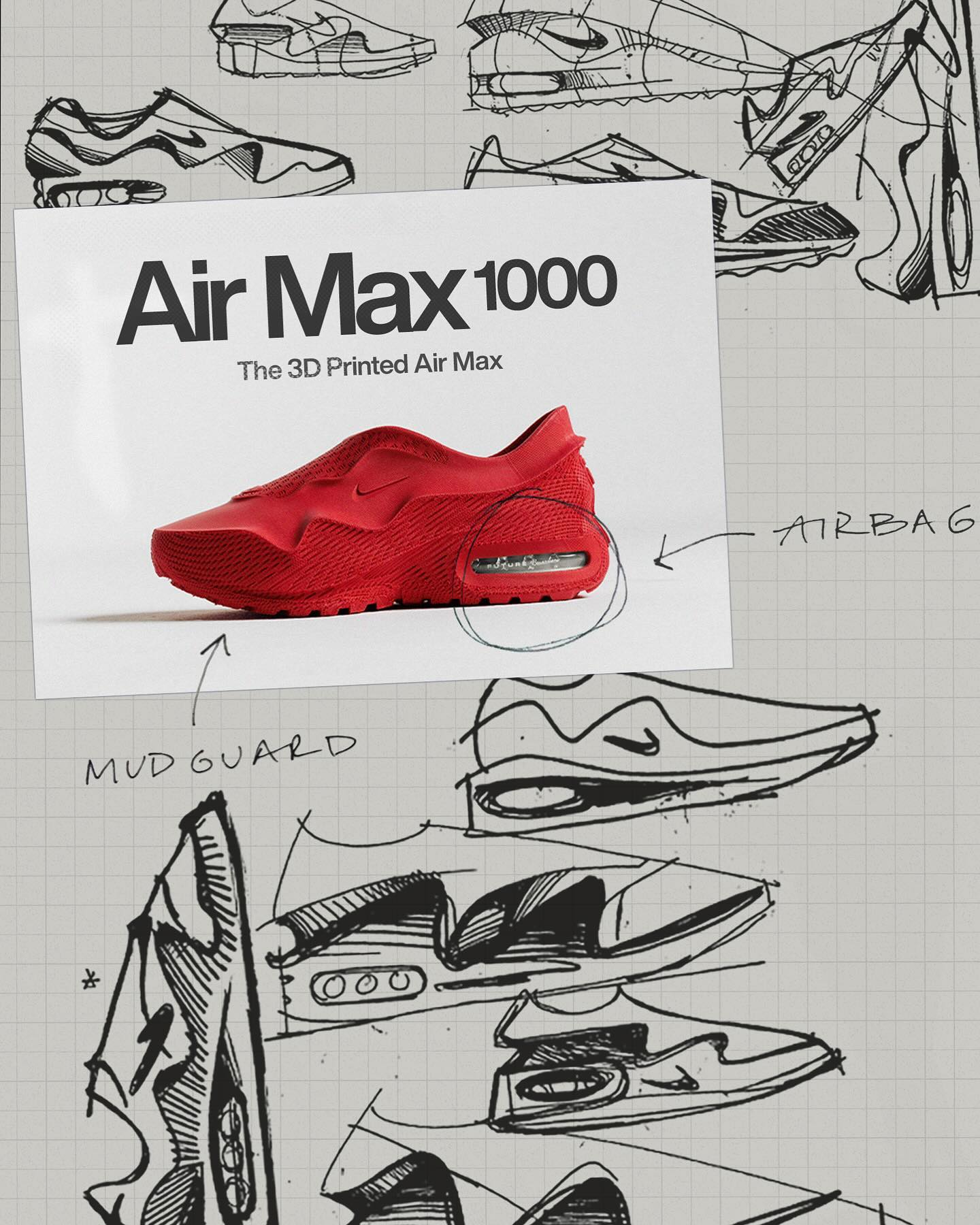 AIRMAX 1000,Nike 从头到尾都是 3D 打印!这双「耐克新鞋」又曝新图了! AIRMAX 1000,Nike 从头到尾都是 3D 打印!这双「耐克新鞋」又曝新图了!