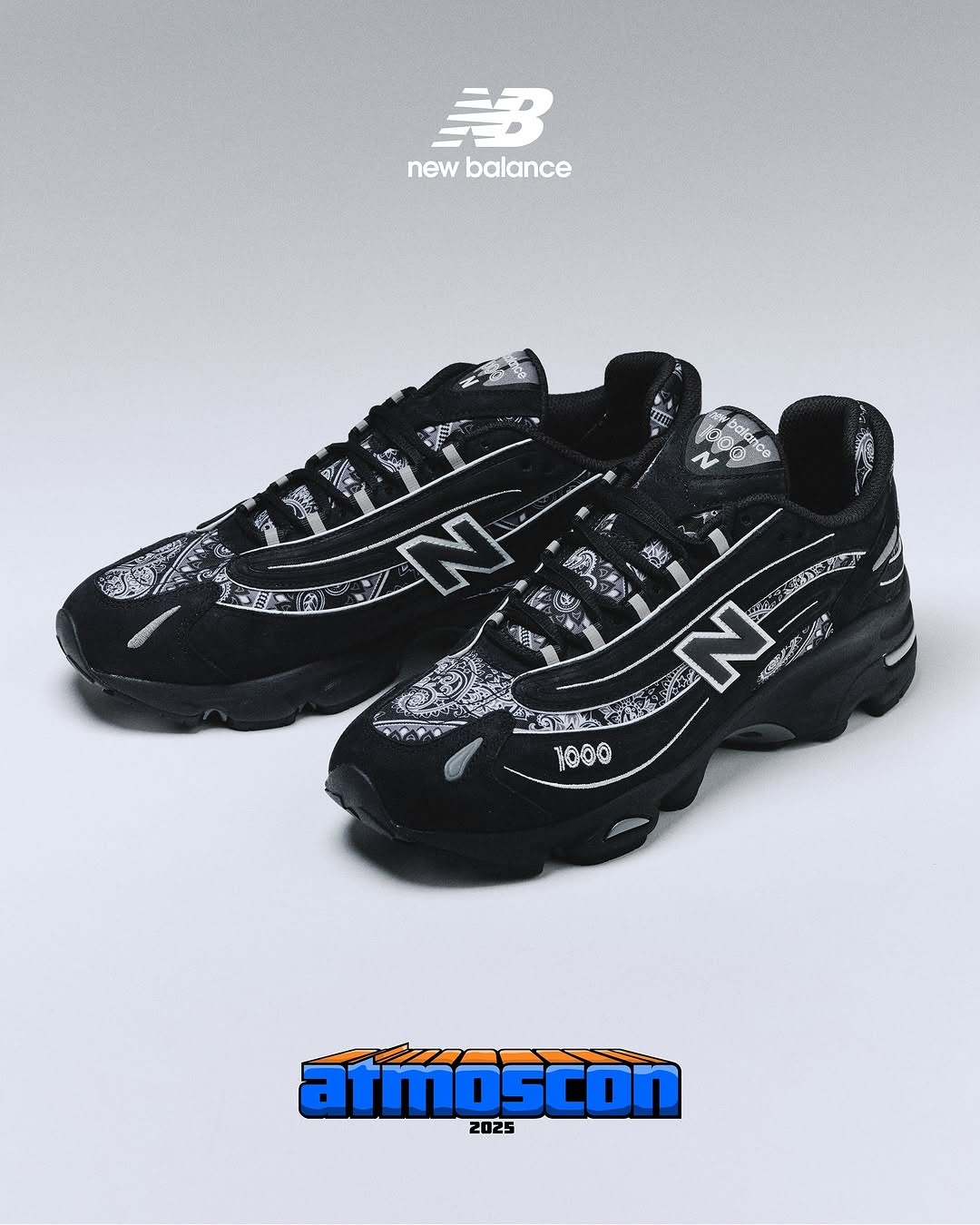 atmos,New Balance 1000,Bāṅdhnū 腰果花 NB 太帅了吧!还是这牌子联名! atmos,New Balance 1000,Bāṅdhnū 腰果花 NB 太帅了吧!还是这牌子联名!