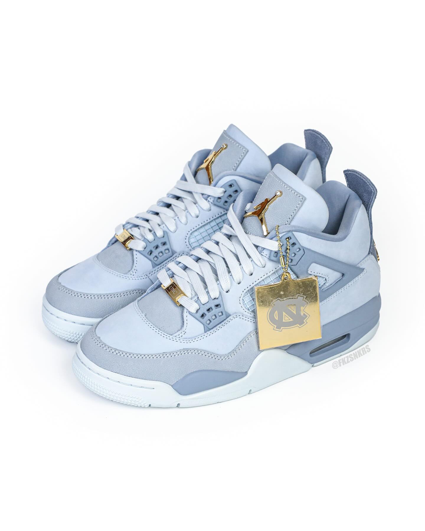 AJ4,Air Jordan 4,PE 奢华感拉满!北卡蓝 AJ4 PE 上脚图来了! AJ4,Air Jordan 4,PE 奢华感拉满!北卡蓝 AJ4 PE 上脚图来了!