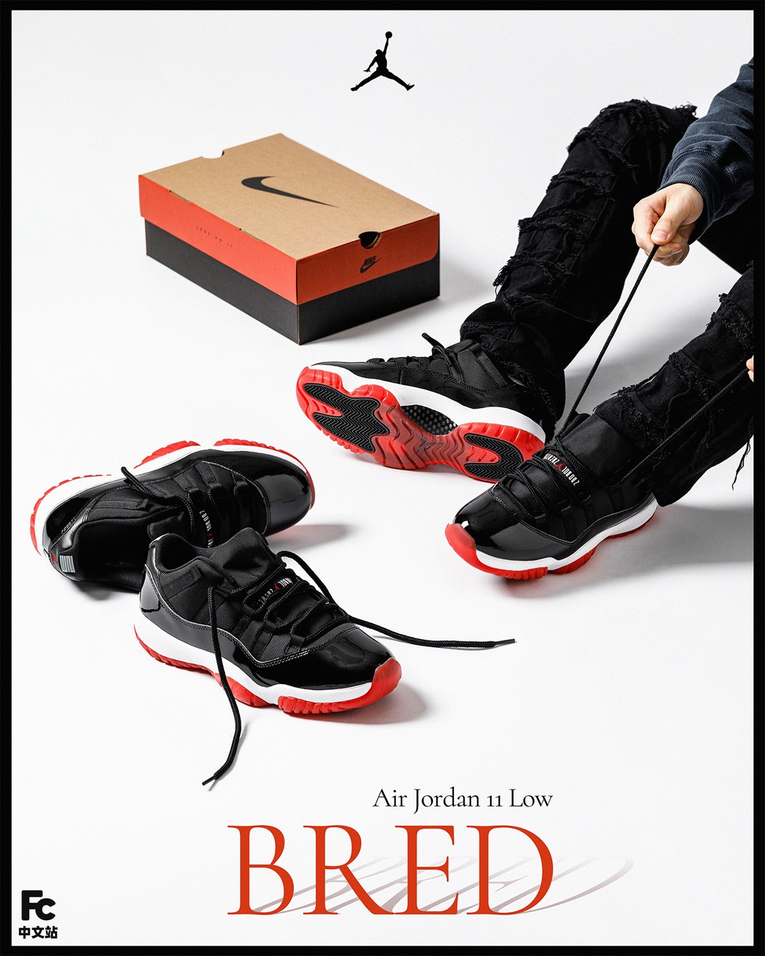 Air Jordan 11 Low,Bred,FV5104- 小漆皮回归!「黑红 AJ11」抢先开箱!明早发售! Air Jordan 11 Low,Bred,FV5104- 小漆皮回归!「黑红 AJ11」抢先开箱!明早发售!