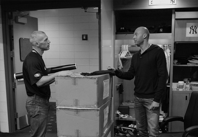 Derek,Jeter上赛季收到Jorda  Derek Jeter上赛季收到Jordan Brand超过100双的定制鞋款 Derek,Jeter上赛季收到Jorda  Derek Jeter上赛季收到Jordan Brand超过100双的定制鞋款