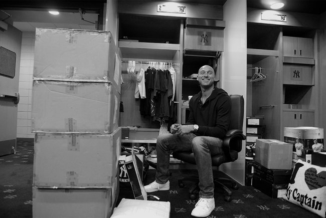 Derek,Jeter上赛季收到Jorda  Derek Jeter上赛季收到Jordan Brand超过100双的定制鞋款 Derek,Jeter上赛季收到Jorda  Derek Jeter上赛季收到Jordan Brand超过100双的定制鞋款