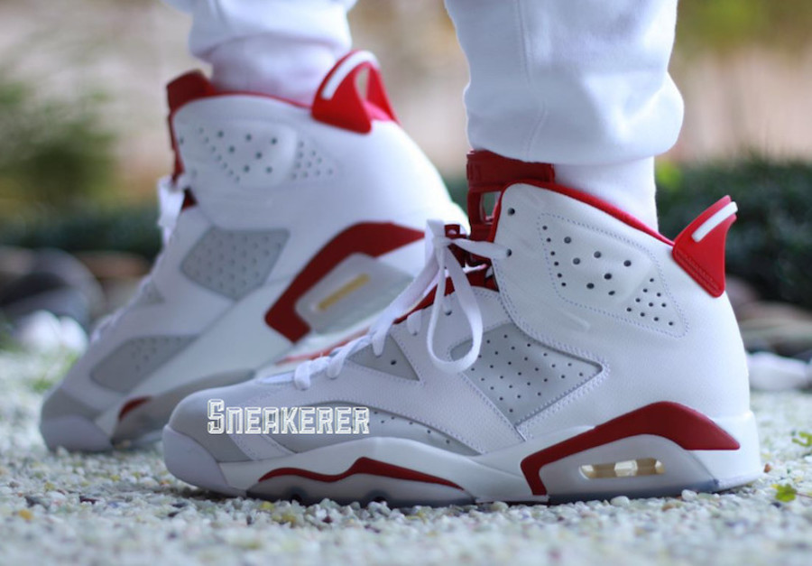 384664-113,AJ6,Air Jordan 6 384664-113AJ6 都说酷似魔力红!Air Jordan 6 “Alternate” 上脚效果如何? 384664-113,AJ6,Air Jordan 6 384664-113AJ6 都说酷似魔力红!Air Jordan 6 “Alternate” 上脚效果如何?