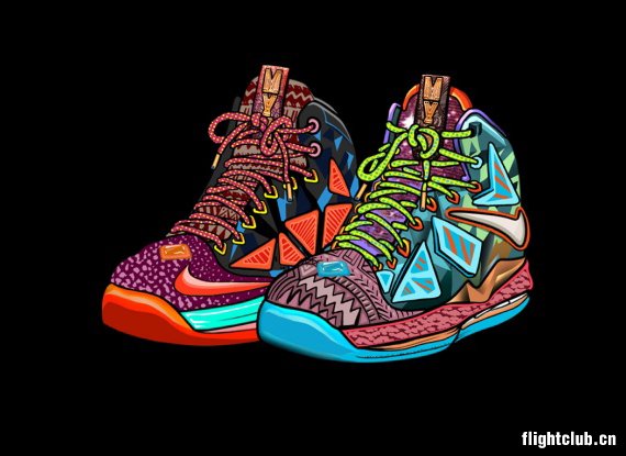 lebron  ilovedust发布最新 Lebron MVP 艺术作品