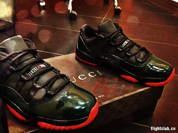 air jordan,air jordan 11,aj11,  AIR JORDAN 11 LOW ＂GUCCI＂ 个人定制版