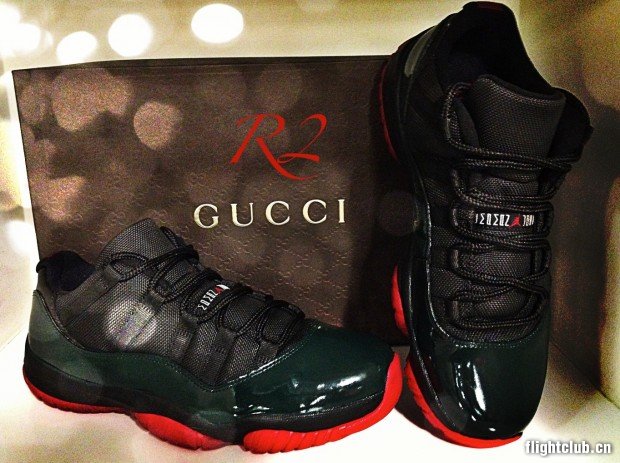 air jordan,air jordan 11,aj11,  AIR JORDAN 11 LOW ＂GUCCI＂ 个人定制版
