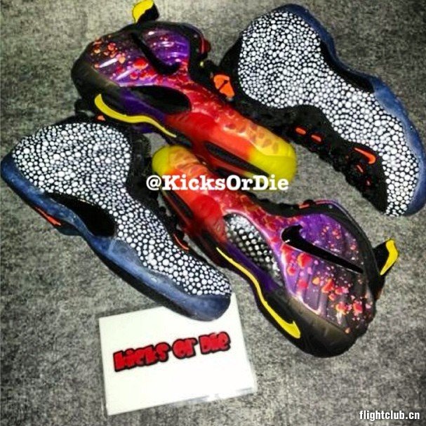 foamposite  Nike Air Foamposite One ＂Safari＂实物上脚