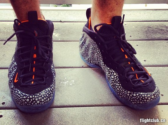 foamposite  Nike Air Foamposite One ＂Safari＂实物上脚