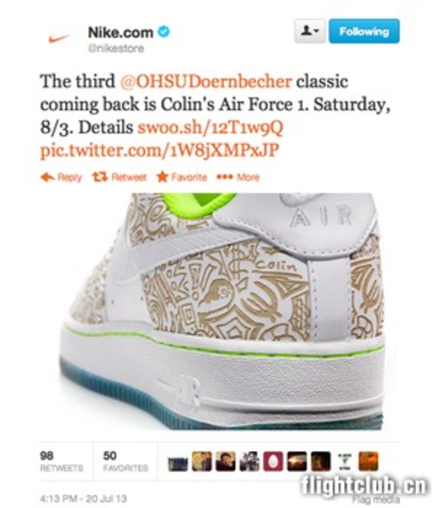 nike,Doernbecher,af1  AF1慈善即将发售 Doernbecher x AF1 ＂Colin Couch＂
