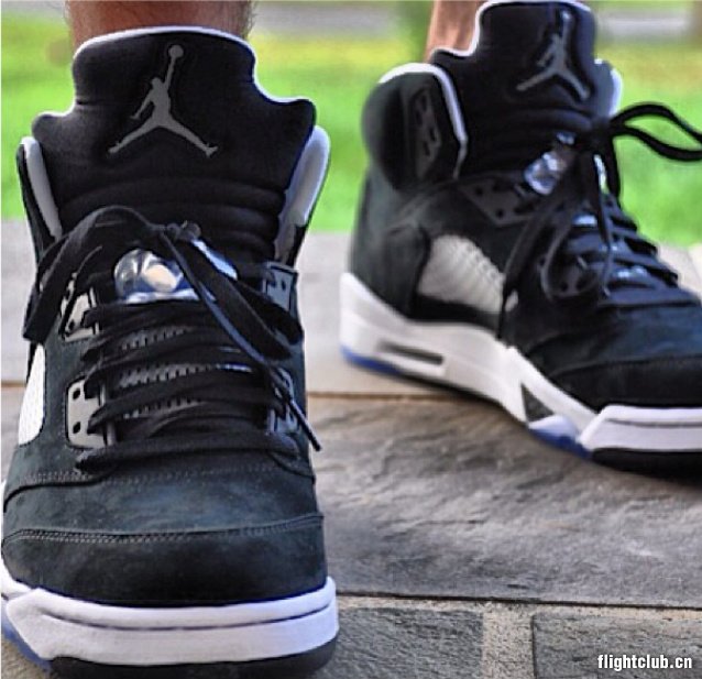 air jordan 5,aj5 AJ5 奥利奥 136027-035 AIR JORDAN 5 ＂OREO＂ 上脚实拍