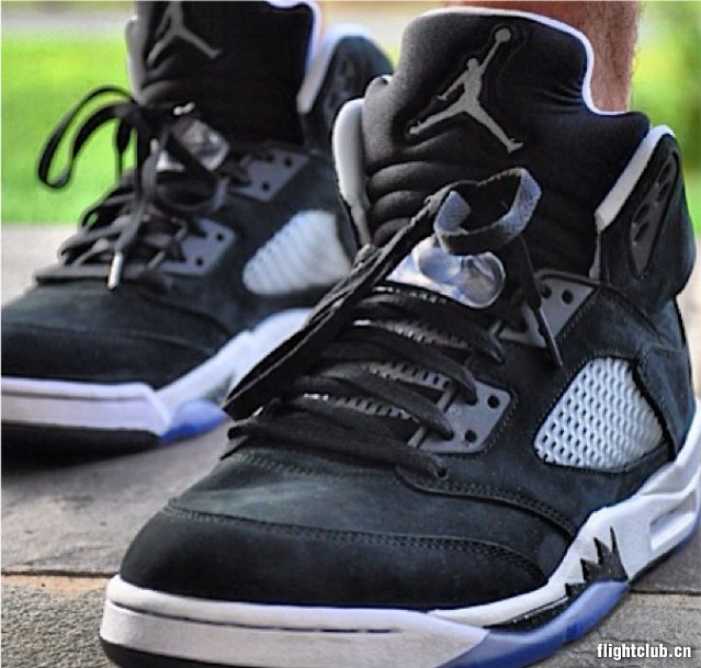 air jordan 5,aj5 AJ5 奥利奥 136027-035 AIR JORDAN 5 ＂OREO＂ 上脚实拍