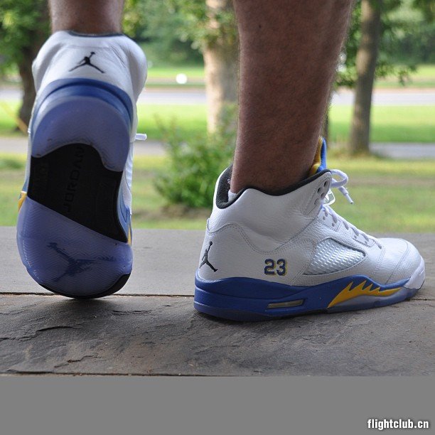 air jordan 5,aj5  AIR JORDAN 5 蓝尼上脚实拍