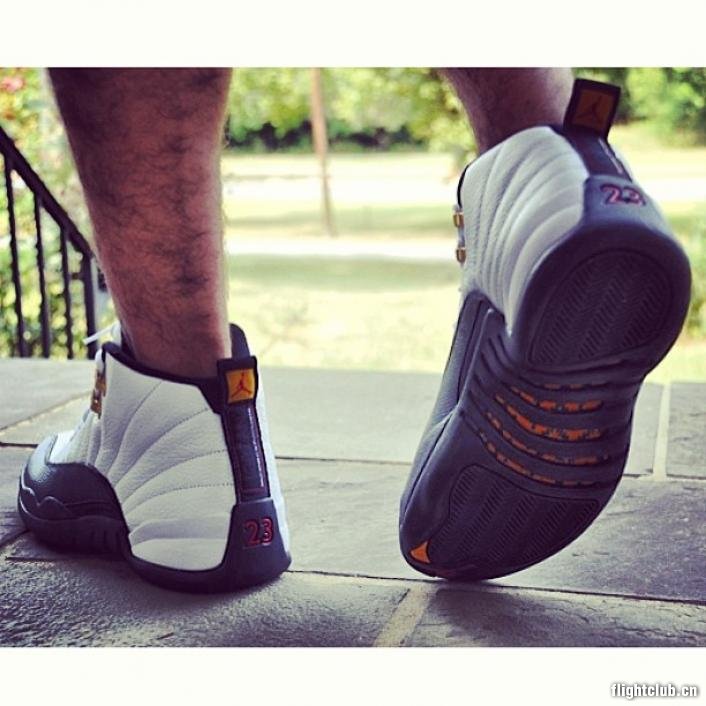 air jordan 12,aj12 AJ12金扣130690-125 AIR JORDAN 12 ＂Taxi＂ 上脚实拍