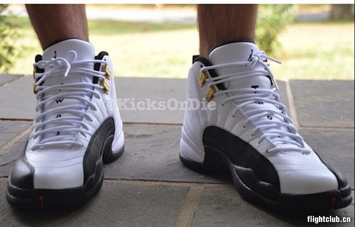 air jordan 12,aj12 AJ12金扣130690-125 AIR JORDAN 12 ＂Taxi＂ 上脚实拍