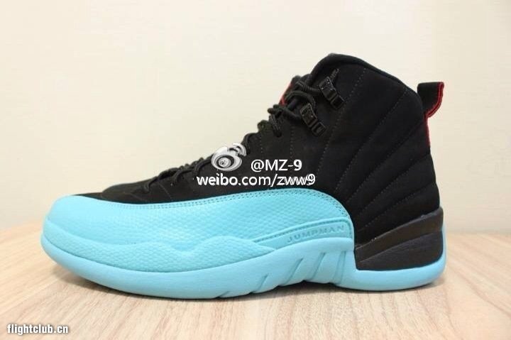 air jordan 12,aj12 AJ12黑蓝 AIR JORDAN 12 ＂Gamma Blue/黑蓝＂ 更多实物图片