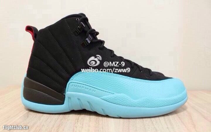 air jordan 12,aj12 AJ12黑蓝 AIR JORDAN 12 ＂Gamma Blue/黑蓝＂ 更多实物图片
