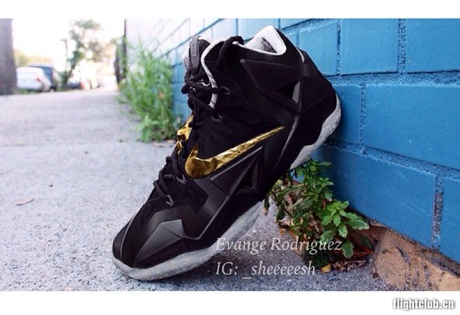 lbj11,lbj  LeBron 11 黑金配色实物曝光