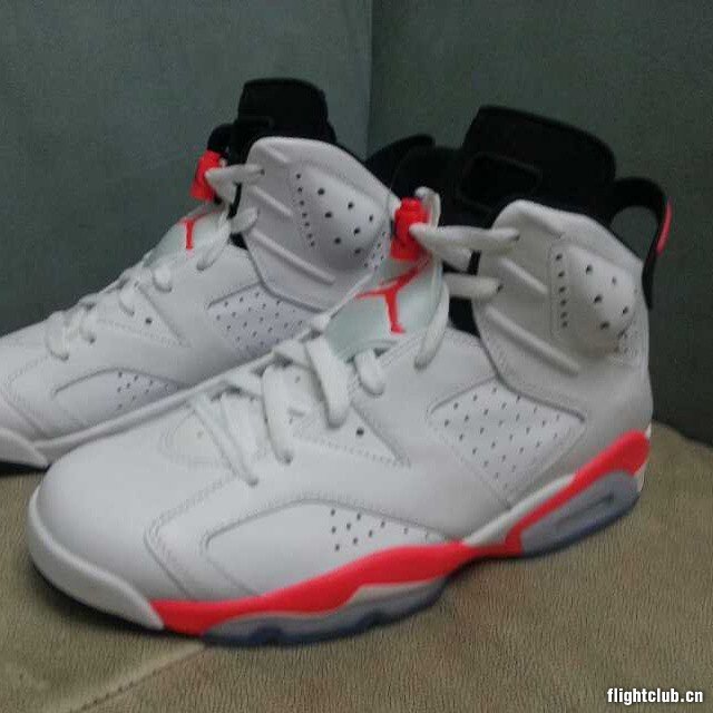 aj6 AJ6樱木红外线 Air Jordan 6 ＂White Infrared＂ GS 实物曝光
