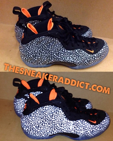 喷泡,波点喷 波点喷 Nike Air Foamposite One ＂Safari＂ 鞋面反光效果展示