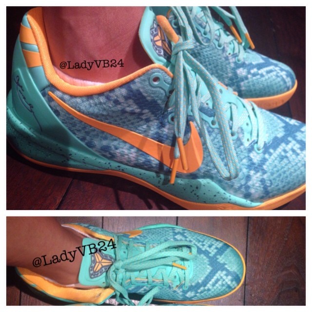 瓦妮,莎,曝光,Kobe,蓝橙,配色,科比,之妻,瓦妮,  瓦妮莎曝光 Kobe 8 蓝橙配色