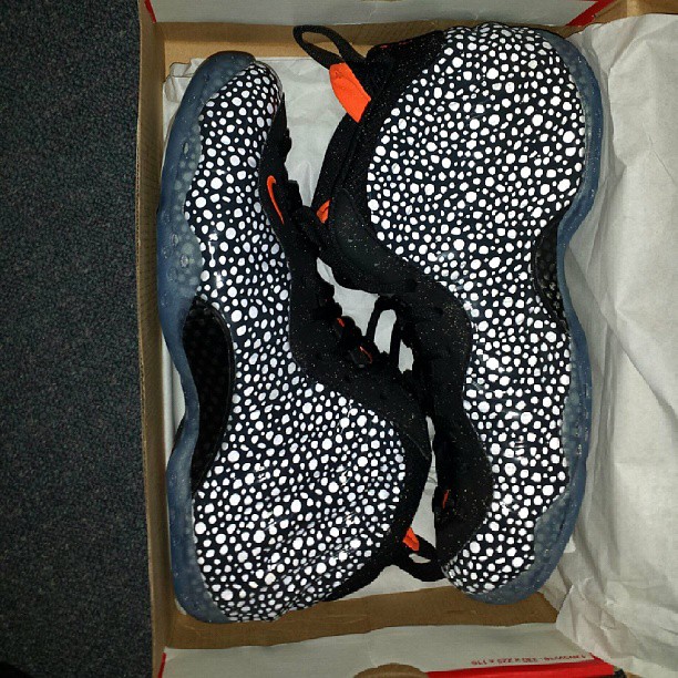 波点喷 波点喷 Nike Air Foamposite One ＂Safari＂ 3M 反光效果展示