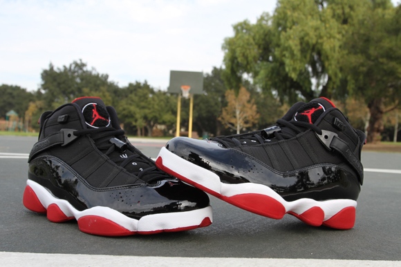 Air,Jordan,Rings,Bred,黑红,配色,实物 六冠王 Air Jordan 6 Rings ＂Bred＂ 黑红配色实物图赏