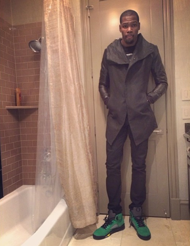 AJ5俄勒冈鸭子 AJ5俄勒冈鸭子发售日期 杜兰特上脚 Air Jordan 5 ＂Oregon Ducks＂