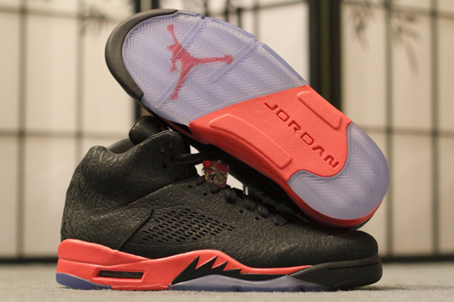 AJ5黑红全爆裂 AJ5黑红全爆裂 Air Jordan 3Lab5 Infrared 高清细节图赏