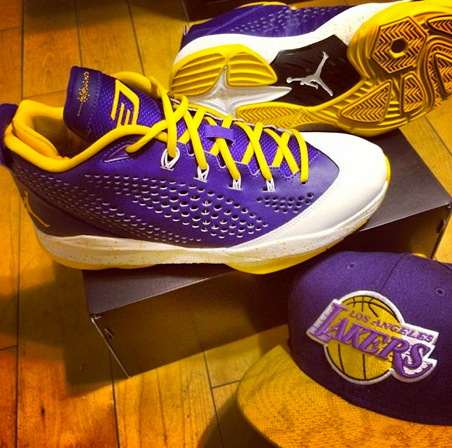 Jordan,CP3.VII,NIKEiD,湖,人,配色,实  Jordan CP3.VII NIKEiD 湖人配色实物欣赏