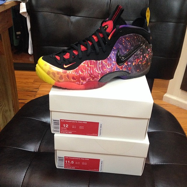 小行星熔岩喷 小行星熔岩喷发售日期 Nike Air Foamposite Pro ＂Asteroid＂ 更多实物图赏