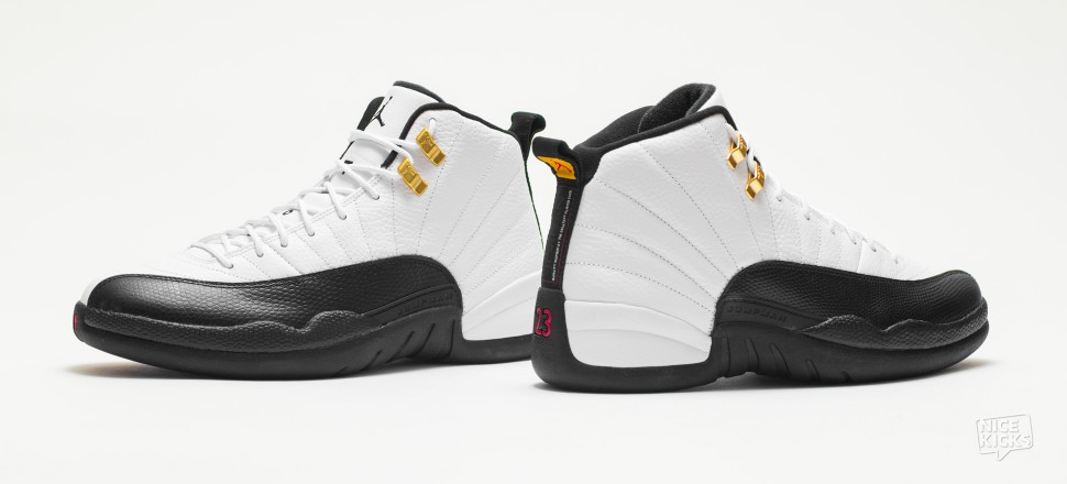 aj12,金扣 AJ12金扣发售日期 Air Jordan 12 "Taxi" 实物高清图赏