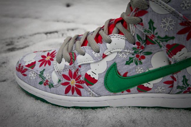 Concepts,Nike,Dunk,High,丑陋,的,圣 635525-036 Concepts x Nike SB Dunk High 丑陋的圣诞毛衣实物图赏