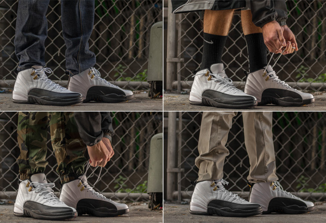AJ12金扣上脚实拍 AJ12金扣上脚实拍 Air Jordan 12 Taxi 上脚搭配效果一览